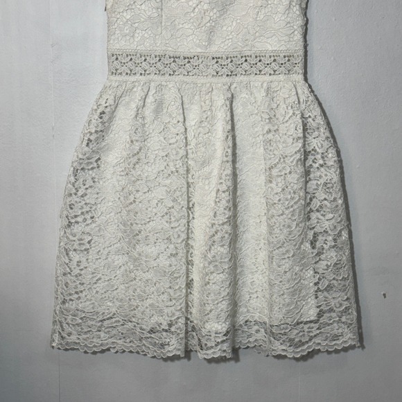 Altar'd State Cottagecore White Lace Sleeveless Fit & Flare Dress Sz M‎ Bridal - Picture 2 of 16